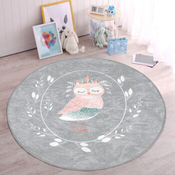 Sivý detský koberec ø 80 cm Comfort – Mila Home - Image 7