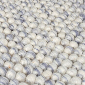 Svetlomodrý ručne tkaný koberec s prímesou vlny 80x150 cm Minerals – Flair Rugs - Image 3