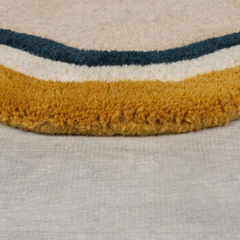 Krémový ručne tkaný vlnený koberec 160x230 cm Leo Scallop – Flair Rugs - Image 5