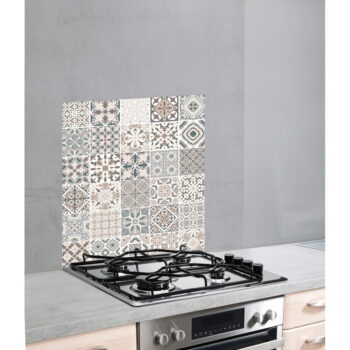 Sklenený kryt na stenu pri sporáku Wenko Splashback Tile - Image 2