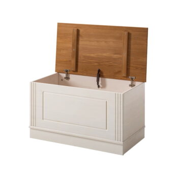 Biela truhlica z borovicového dreva 80x45 cm Anita – Støraa - Image 3