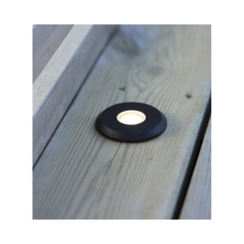 Čierne zápustné svietidlo Markslöjd Garden 24 Decklight, ø 60 mm – Obrázok 2