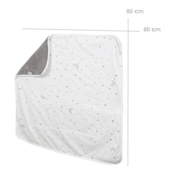 Bielo-sivá bavlnená detská deka 80x80 cm Strenenzauber – Roba - Image 5