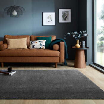 Tmavosivý koberec z recyklovaných vlákien 160x230 cm Sheen – Flair Rugs - Image 2