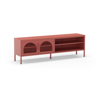 TV stolík v tehlovej farbe 160x50 cm Diora – Marckeric - Image 5