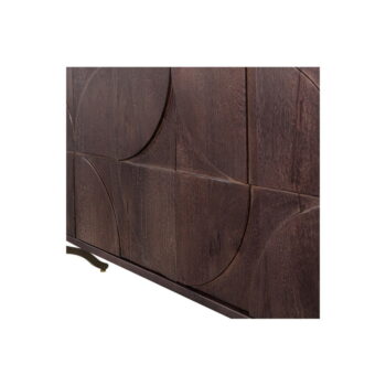 Tmavohnedý TV stolík z mangového dreva 180x70 cm Draw – BePureHome - Image 7