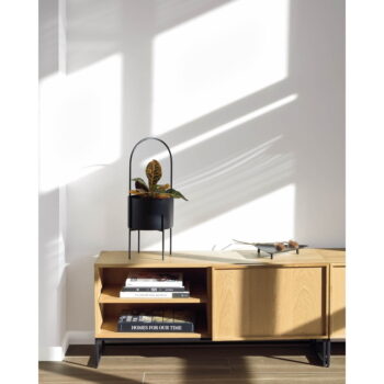 TV stolík v dekore duba v prírodnej farbe 112x51 cm Taiana – Kave Home – Obrázok 4
