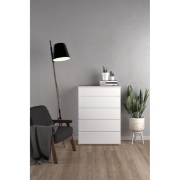 Biela vysoká komoda 77x107 cm Nova – Tvilum - Image 11
