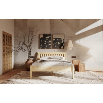 Jednolôžková posteľ z borovicového dreva v prírodnej farbe 90x200 cm Tonja – Olivia Living - Image 5