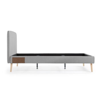 Sivá dvojlôžková posteľ Kave Home Lydia, 160×200 cm - Image 5