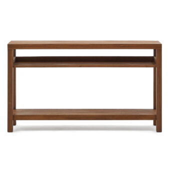 Konzolový stolík z tíkového dreva v prírodnej farbe 35x140 cm Sashi – Kave Home - Image 4