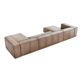 Svetlohnedá kožená rohová pohovka (do "U") Madame - Windsor & Co Sofas - Image 3