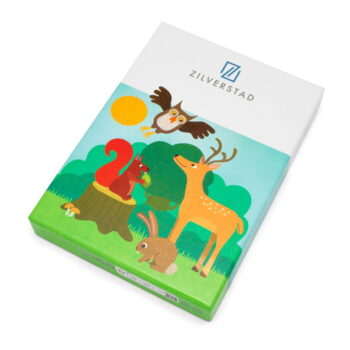 Antikoro detský príbor v striebornej farbe 4 ks Forest Animals – Zilverstad - Image 3