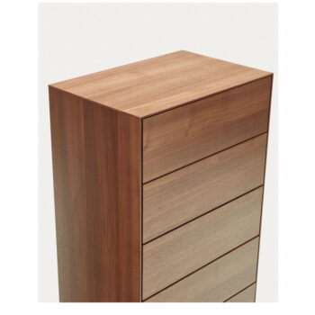 Vysoká komoda v dekore orecha v prírodnej farbe 60x114 cm Vedrana – Kave Home – Obrázok 4