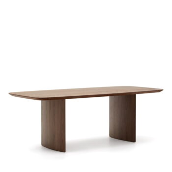 Hnedý jedálenský stôl v dekore orecha 100x240 cm Litto – Kave Home - Image 2