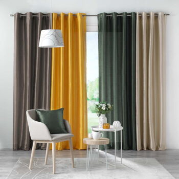 Biely saténový záves 140x240 cm Shana – douceur d'intérieur - Image 7