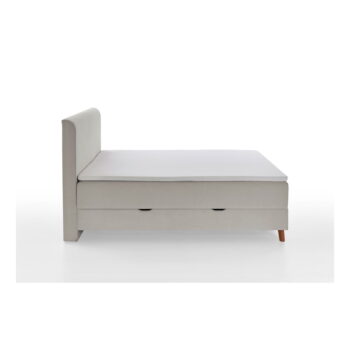 Béžová boxspring posteľ s úložným priestorom 160x200 cm Memphis - Meise Möbel - Image 7