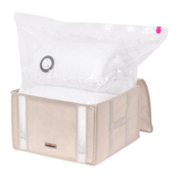 Vákuový látkový úložný box na oblečenie 42x40x25 cm Life – Compactor - Image 2