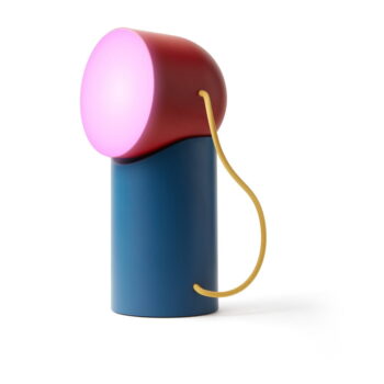 Červeno-modrá LED stolná lampa (výška 14 cm) Orbe – Lexon – Obrázok 8