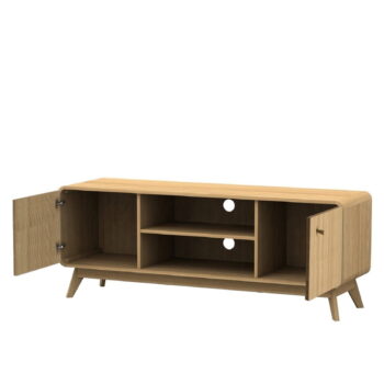TV stolík v dekore duba v prírodnej farbe 140x53 cm Cassie - Støraa - Image 3