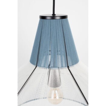 Modré závesné svietidlo s textilným tienidlom ø 55 cm Fairy – Zuiver - Image 8