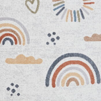 Krémovobiely detský koberec 80x150 cm Vida Kids Rainbow – Think Rugs - Image 3