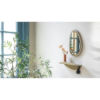 Béžová kovová polica 34 cm Pipa – Spinder Design – Obrázok 4