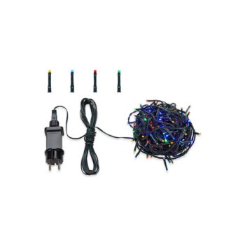 Zelená svietiaca LED reťaz Markslöjd Sken Black Multi, 80 svetielok, dĺžka 13 m - Image 2