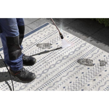 Modro-krémový vonkajší koberec NORTHRUGS Kuba, 80 x 250 cm – Obrázok 6