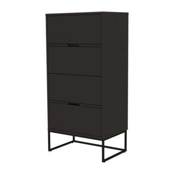 Čierna komoda Tenzo Lipp, 60 x 127 cm - Image 2