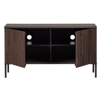 Hnedý TV stolík v dekore jaseňa 100x56 cm Gravure – WOOOD - Image 3