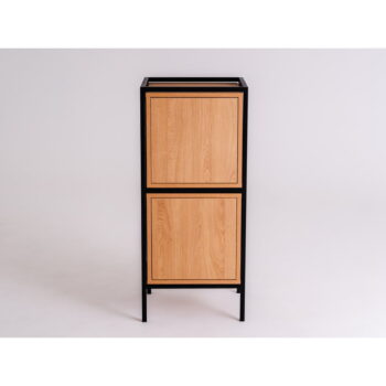 Čierna skrinka v dekore duba 45x102 cm Skap - CustomForm - Image 5