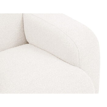 Biela pohovka z textílie bouclé 235 cm Molino – Micadoni Home - Image 4