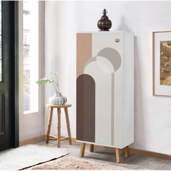 Biela skrinka 50x135 cm Vegas – Kalune Design - Image 4