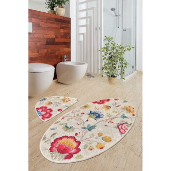 Svetlohnedé kúpeľňové predložky v súprave 2 ks 60x100 cm Arya – Foutastic - Image 2
