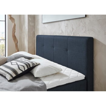 Tmavomodrá boxspring posteľ 180x200 cm ANCONA – Meise Möbel - Image 5