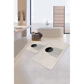 Béžové kúpeľňové predložky v súprave 2 ks 60x100 cm – Mila Home - Image 3