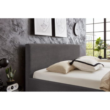 Sivá čalúnená dvojlôžková posteľ 180x200 cm Swing – Meise Möbel - Image 7