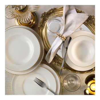 24-dielna súprava porcelánového riadu Kutahya Galla - Image 3