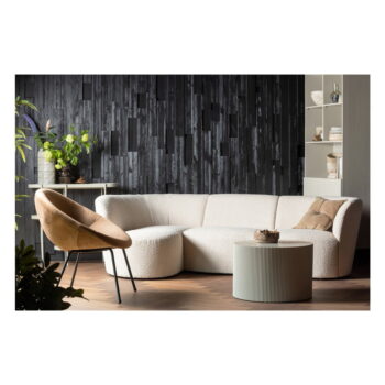 Béžový okrúhly konferenčný stolík ø 60 cm Sanne – WOOOD - Image 3