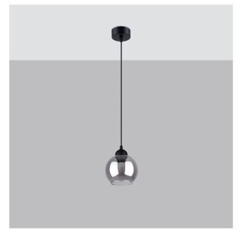 Čierne závesné svietidlo ø 15 cm Grande – Nice Lamps - Image 4