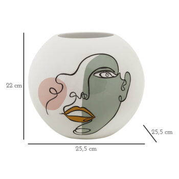 Biela váza z polyresínu 22 cm Art – Mauro Ferretti - Image 6
