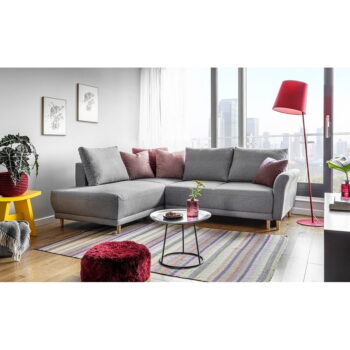 Svetlosivá rozkladacia rohová pohovka Miuform Lovely Annie, ľavý roh – Obrázok 6