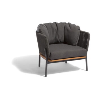 Tmavosivé záhradné kreslo Omer – Diphano – Obrázok 3