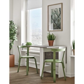 Rozkladací jedálenský stôl s doskou v dekore betónu 76x28 cm Papillon – TemaHome - Image 9