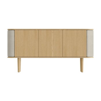 Nízka komoda v dekore duba v béžovo-prírodnej farbe 150x75 cm Treasures – UMAGE - Image 2
