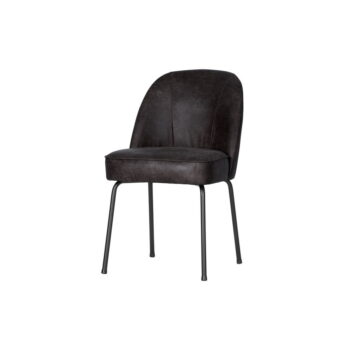 Čierne kožené jedálenské stoličky v súprave 2 ks Vogue – BePureHome - Image 2