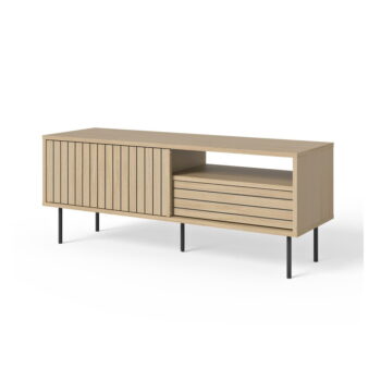 TV stolík v dekore duba v prírodnej farbe 140x56 cm Trivia – TemaHome - Image 5