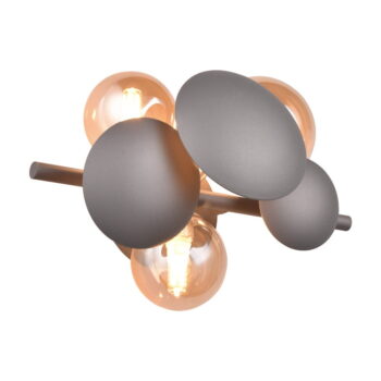 Nástenné svietidlo v sivo-zlatej farbe Bubble – Trio Select - Image 6