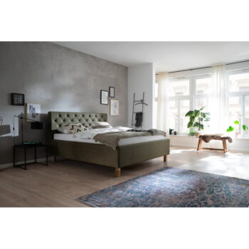 Zelená dvojlôžková posteľ Meise Möbel San Remo, 160 x 200 cm – Obrázok 3